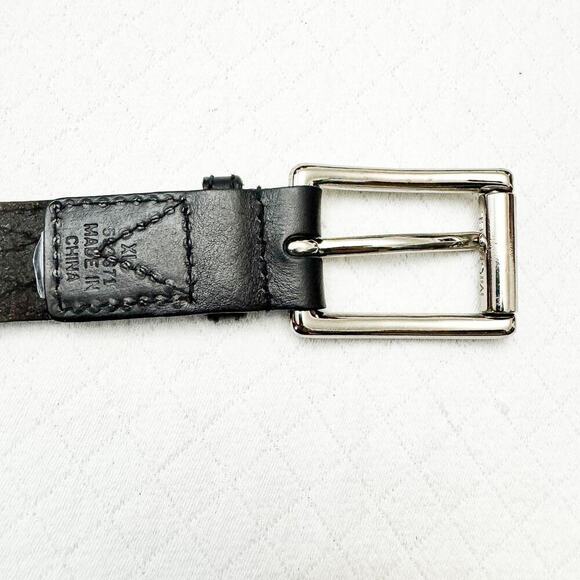 Michael Kors Women Woven Leather Belt Criss Crossed Size XL - Picture 4 of 6